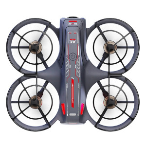Квадрокоптер AE21 — дрон с камерой, БК моторами, FPV, пульт с экраном 4.3", избегание препятствий 360°, до 11 минут полета, дальность 100 м, черный. Photo 2